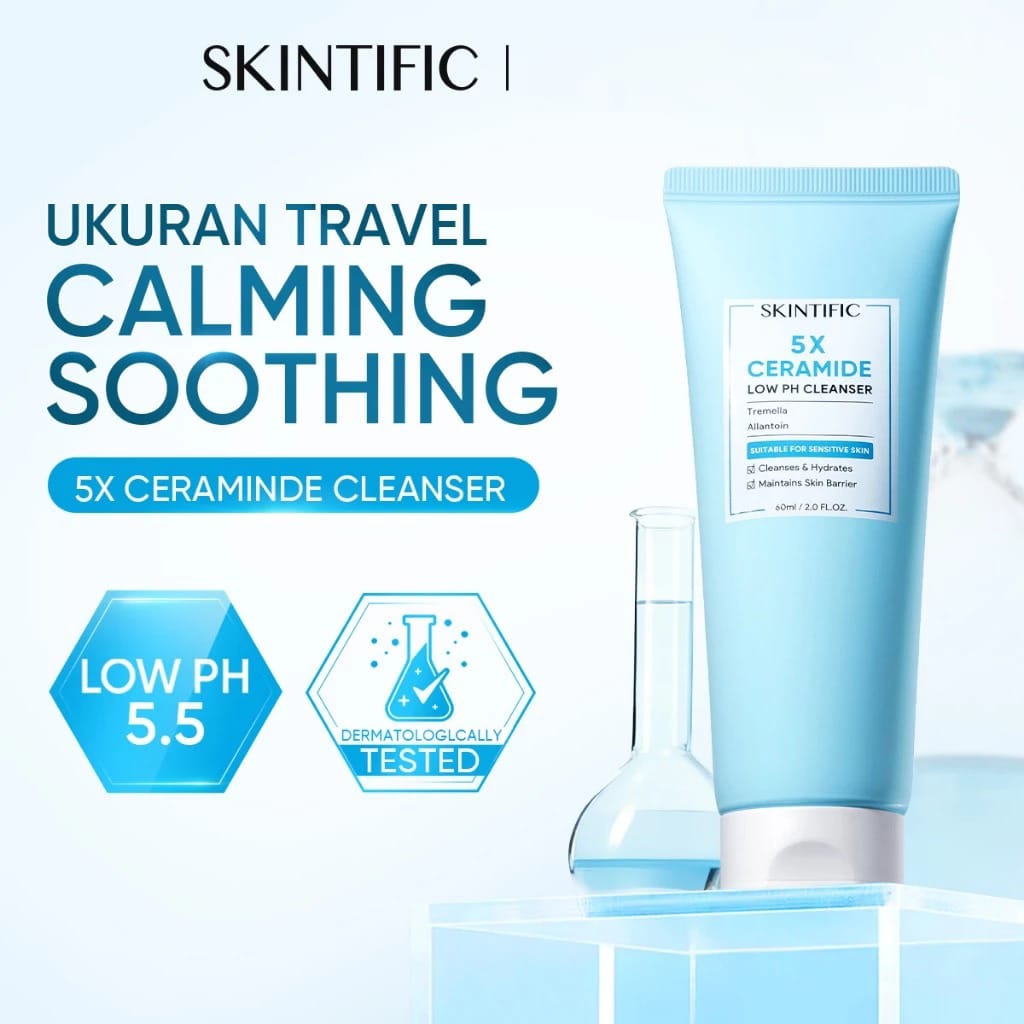 Skintific 5X Ceramide Low PH Cleanser 60ml Skintific 5X Ceramide Low PH Cleanser 60ml