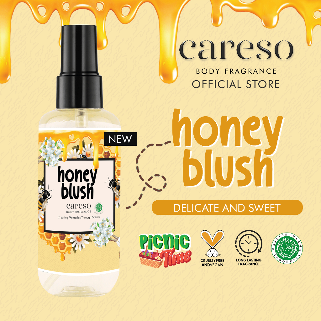 Careso Body Fragrance 100ml - Honey Blush Careso Body Fragrance 100ml - Honey Blush