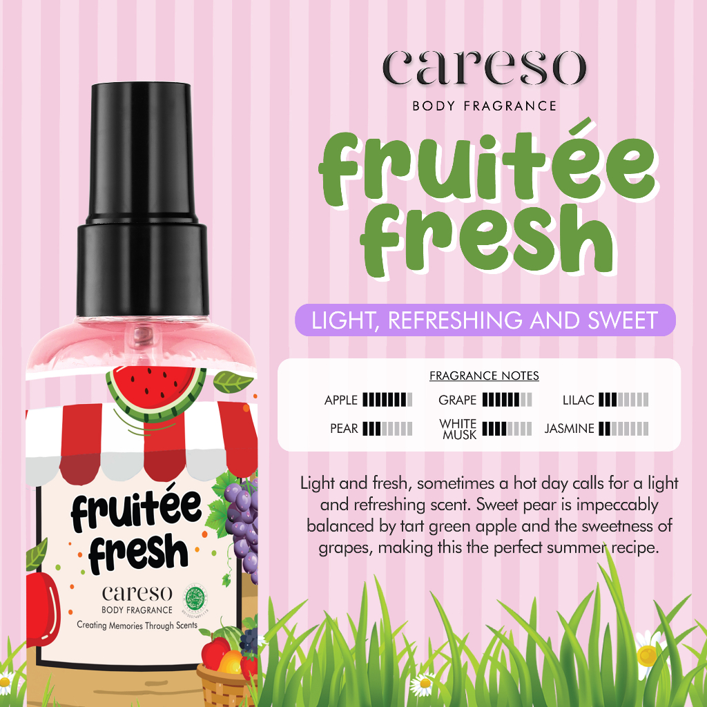 Careso Body Fragrance 100ml - Fruitee Fresh