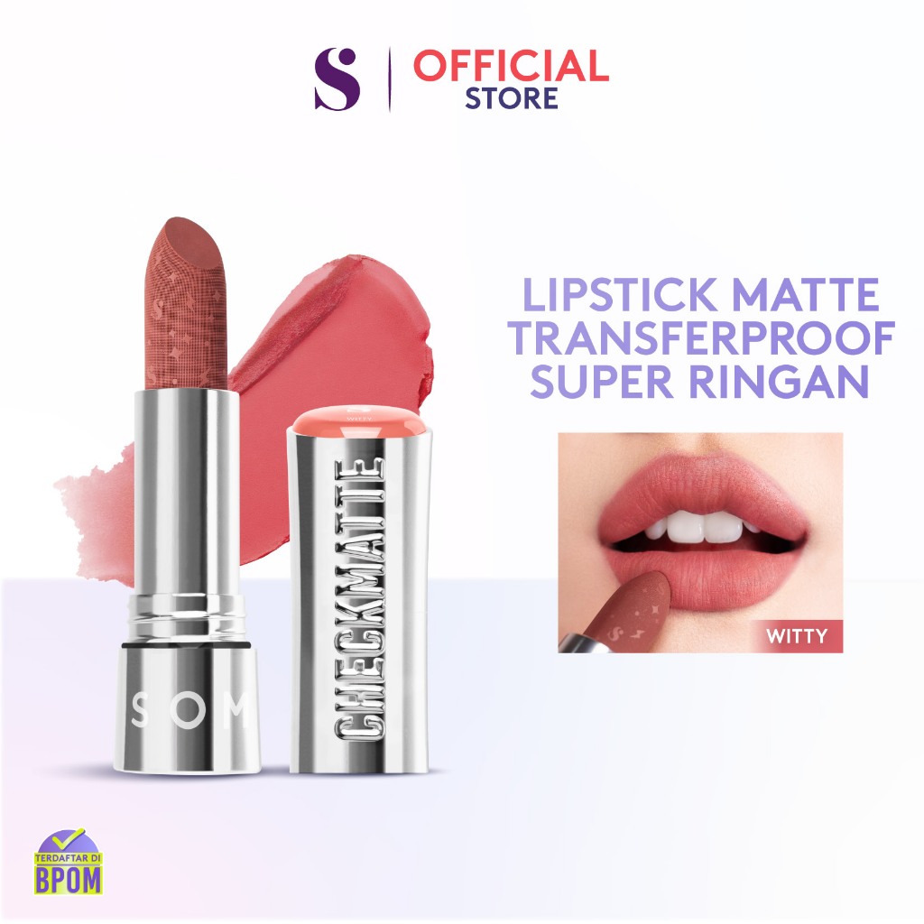 Somethinc Checkmatte Transferproof Lipstick 3.8gr - 14 Witty