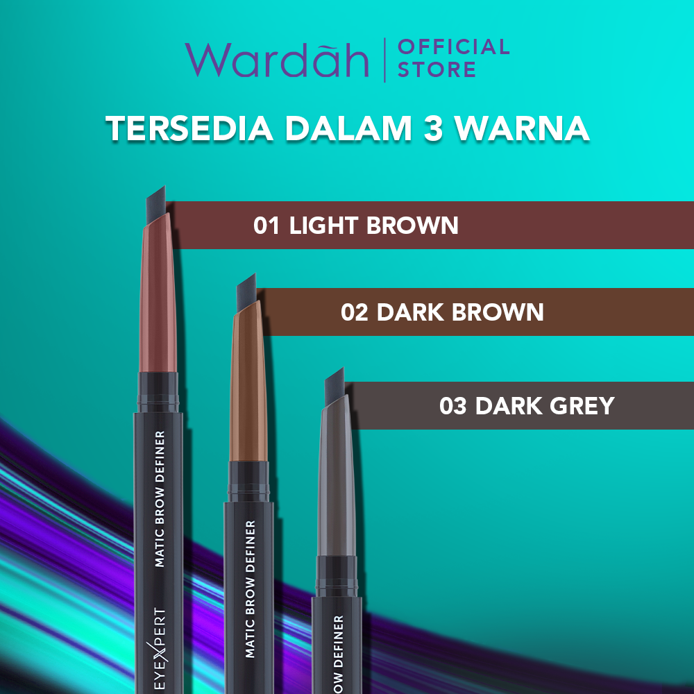 Wardah EyeXpert Matic Brow Definer 0.25gr - 01 Light Brown