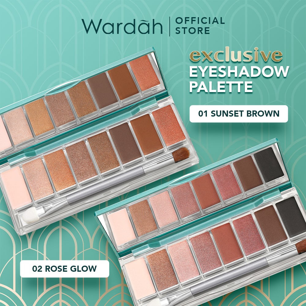 Wardah Exclusive Eyeshadow Pallete - 01 Sunset Brown