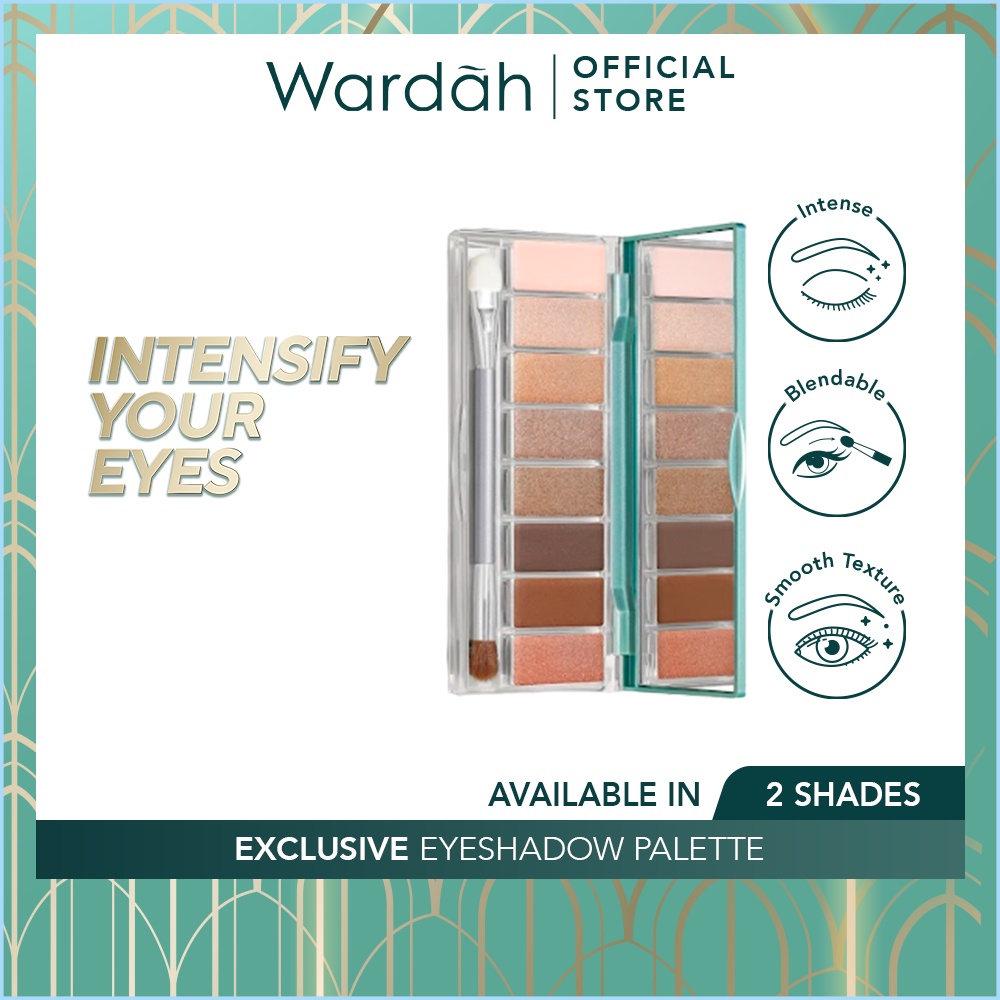 Wardah Exclusive Eyeshadow Pallete - 02 Rose Glow