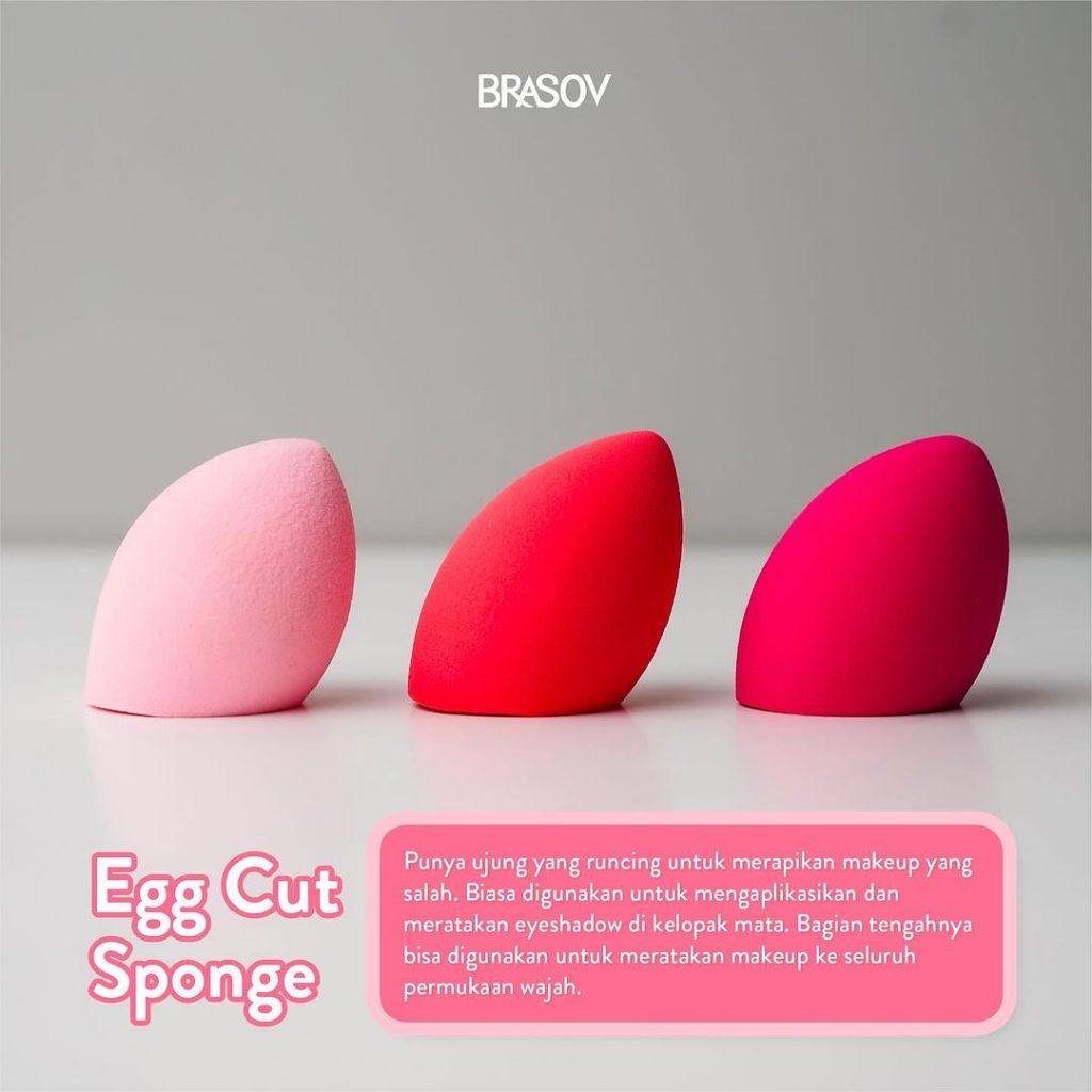 Brasov Spons Beauty Blender (Blending Sponge) - Egg Cut Brasov Spons Beauty Blender (Blending Sponge) - Egg Cut