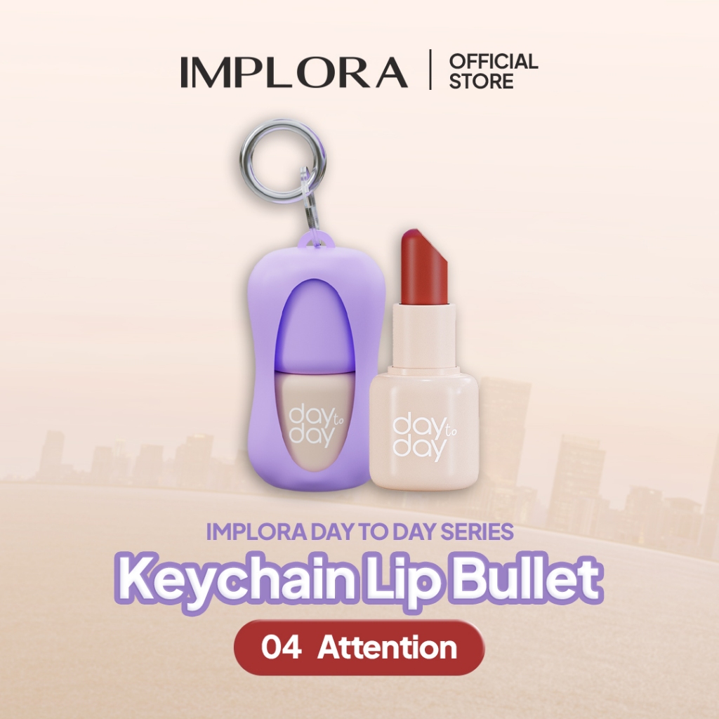 Implora Day to Day Series Key Chain Lip Bullet - 04 Attention