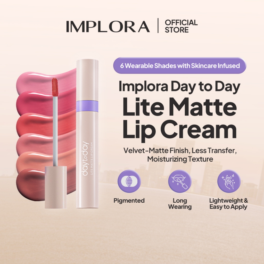 Implora Day to Day Series Lite Matte Lip Cream - 03 Passionate