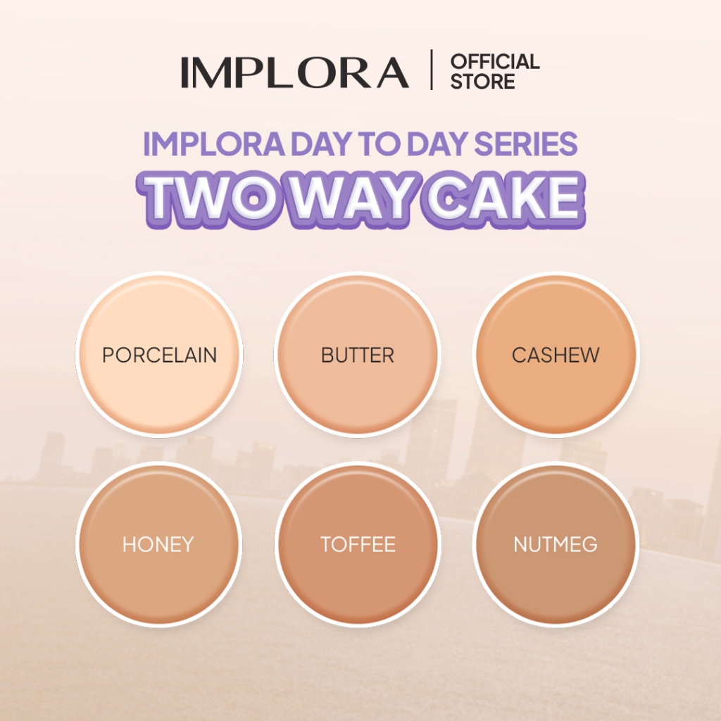 Implora Day to Day Series Two Way Cake FULL SIZE - 01 Porcelain Implora Day to Day Series Two Way Cake FULL SIZE - 01 Porcelain