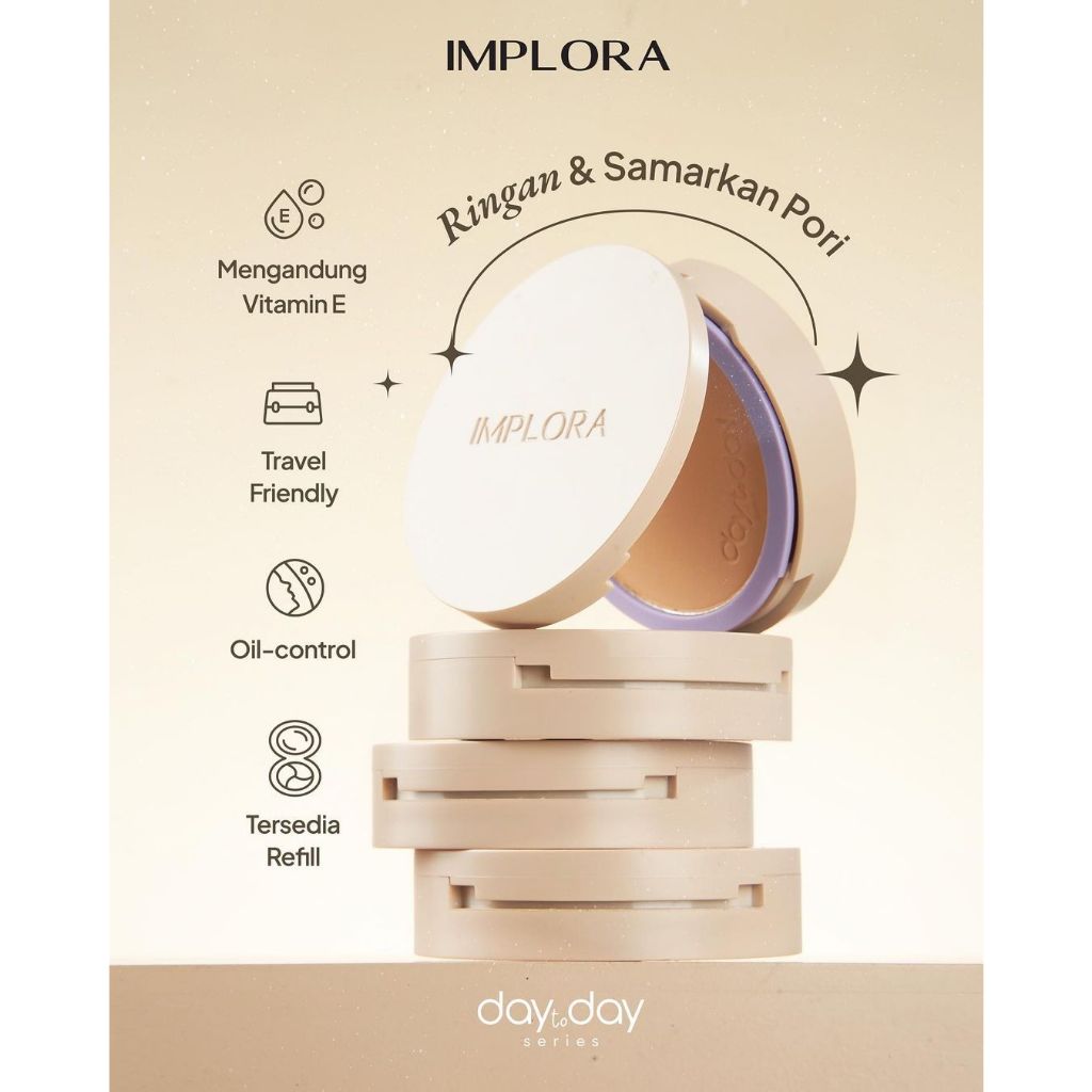 Implora Day to Day Series Two Way Cake FULL SIZE - 01 Porcelain Implora Day to Day Series Two Way Cake FULL SIZE - 01 Porcelain