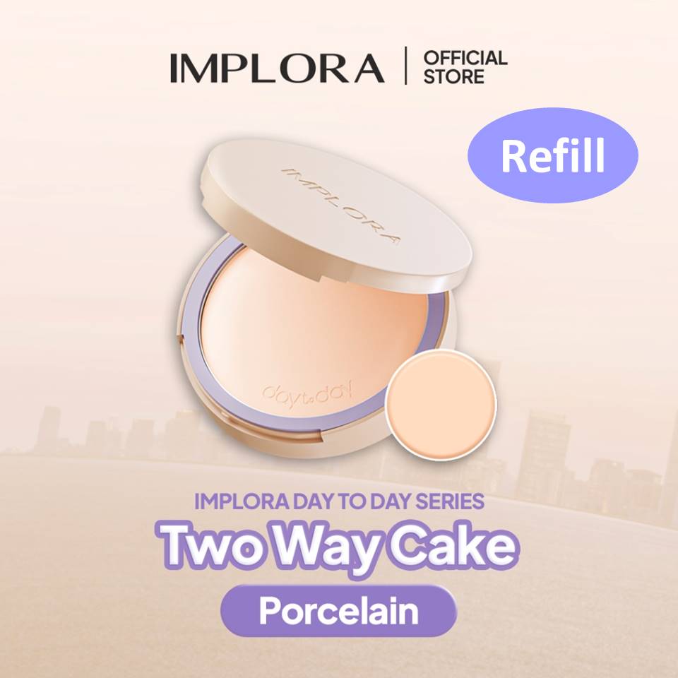 Implora Day to Day Series Two Way Cake REFILL - 01 Porcelain Implora Day to Day Series Two Way Cake REFILL - 01 Porcelain