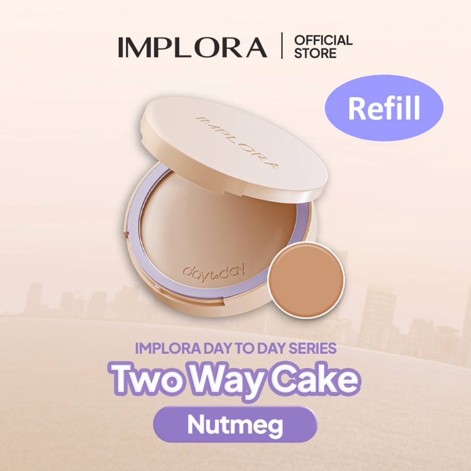 Implora Day to Day Series Two Way Cake REFILL - 06 Nutmeg Implora Day to Day Series Two Way Cake REFILL - 06 Nutmeg