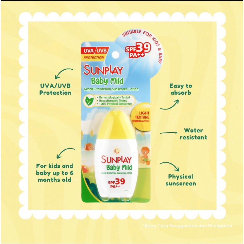Sunplay Baby Mild Gentle Protection Sunscreen Lotion SPF39 PA++ 30gr