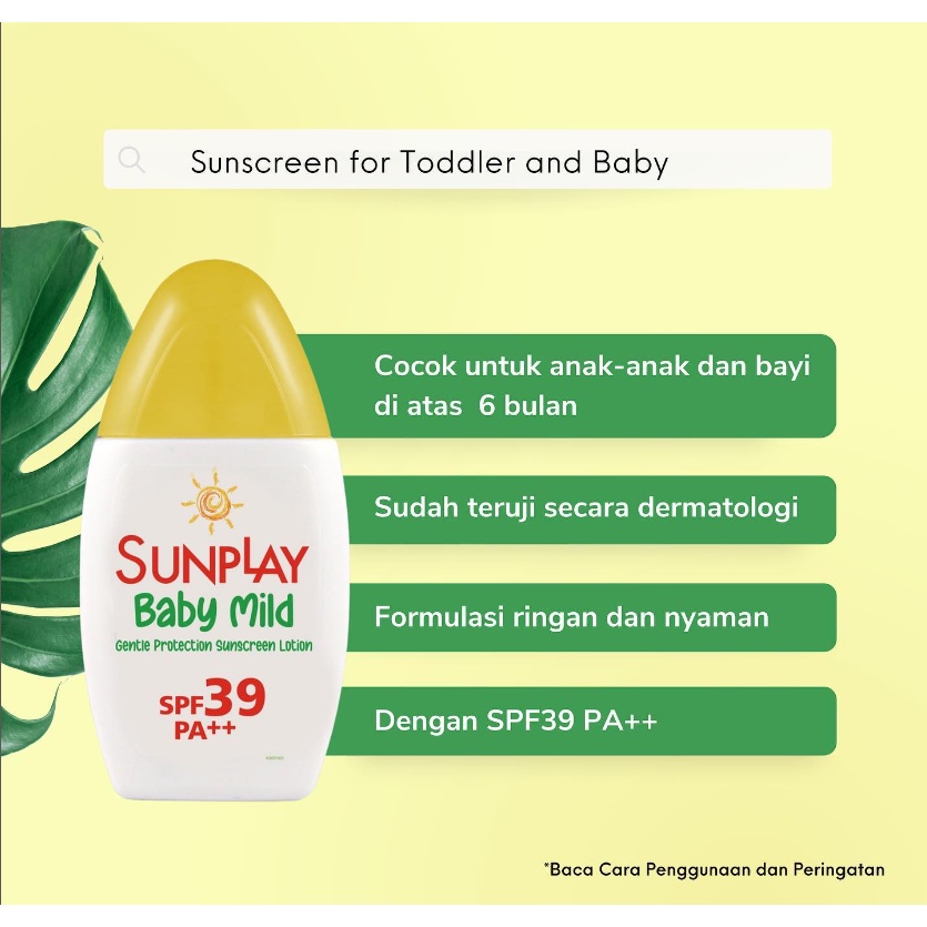 Sunplay Baby Mild Gentle Protection Sunscreen Lotion SPF39 PA++ 30gr