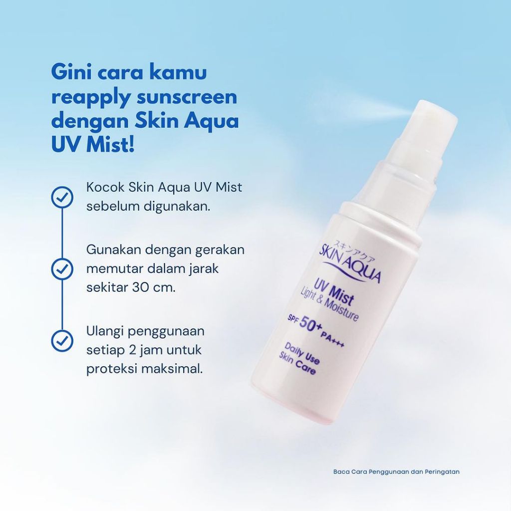 Skin Aqua UV Mist Light & Moisture SPF50+ PA+++ 40gr