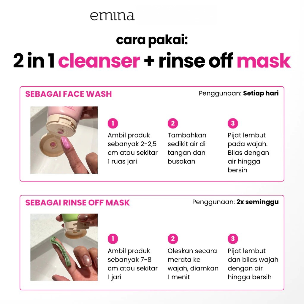 Emina Gelato Cleanser Series 100ml - Matcha Latte (Soothing)