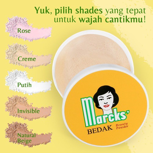 Marcks Beauty Powder 40gr (Bedak Tabur) - Natural Beige