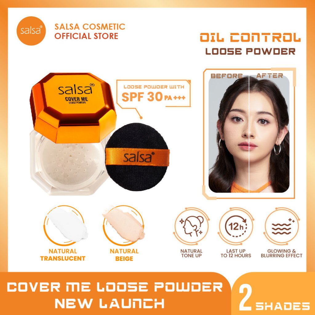 Salsa Cover Me Loose Powder SPF30 PA+++ 10gr - Translucent (Bedak Tabur)