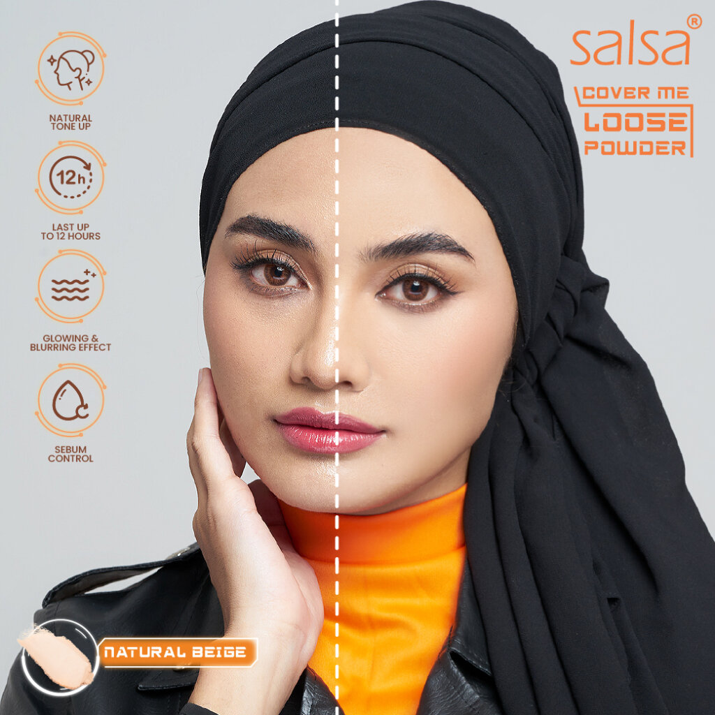 Salsa Cover Me Loose Powder SPF30 PA+++ 10gr - Beige (Bedak Tabur)