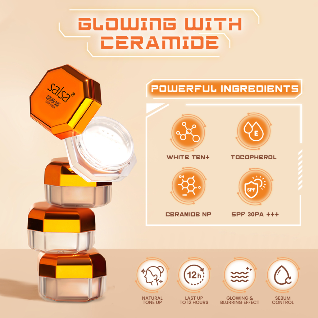 Salsa Cover Me Loose Powder SPF30 PA+++ 10gr - Beige (Bedak Tabur)