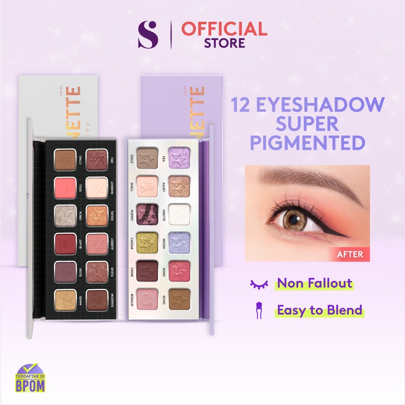 Somethinc The Marionette Eyeshadow Pallete - Vol 02 (Ungu)