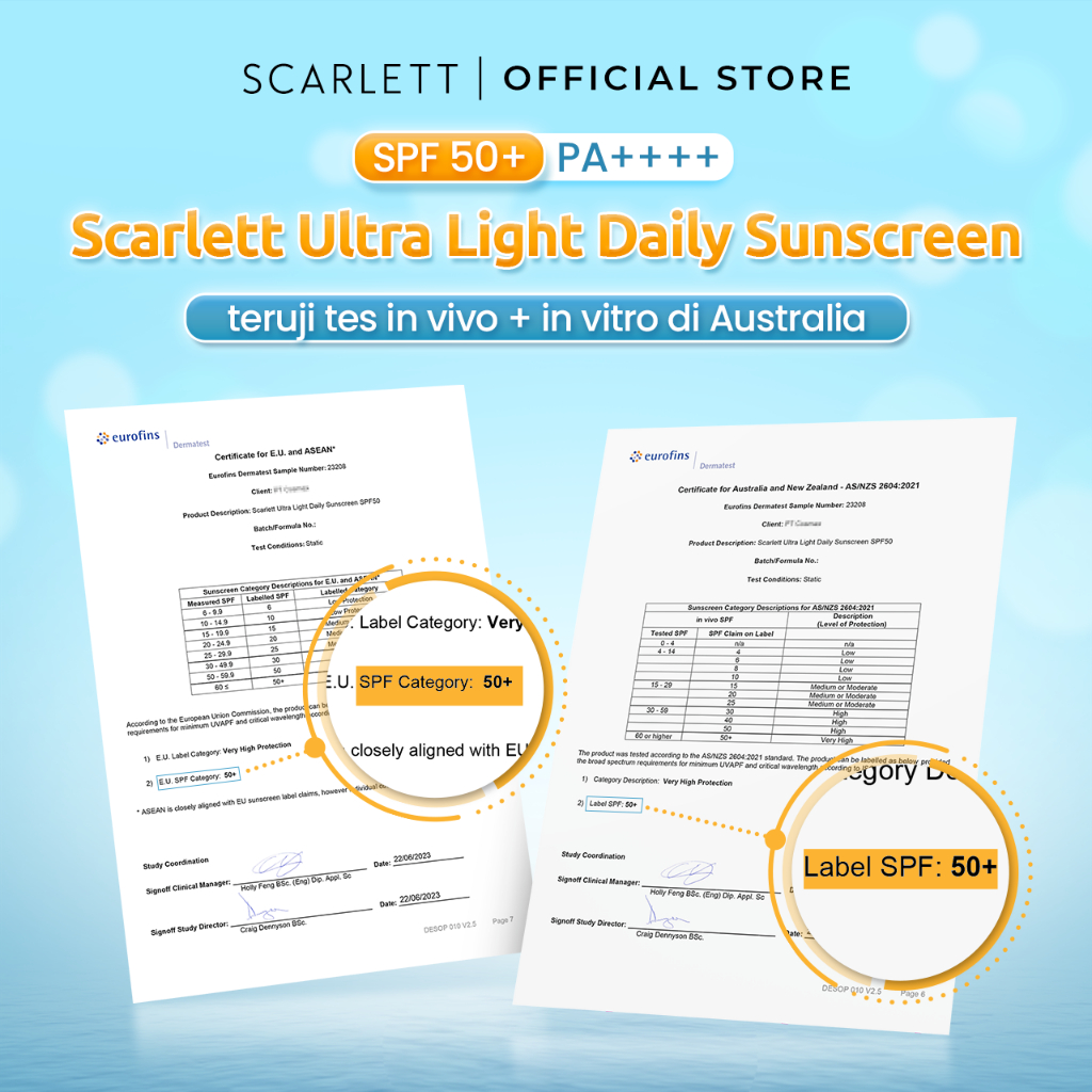 SCARLETT Ultra Light Daily Sunscreen SPF50+ PA++++ 50ml