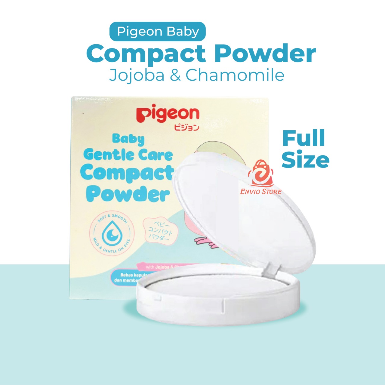 Pigeon Baby Compact Powder FULLSIZE - Cake Chamomile 45gr Pigeon Baby Compact Powder FULLSIZE - Cake Chamomile 45gr