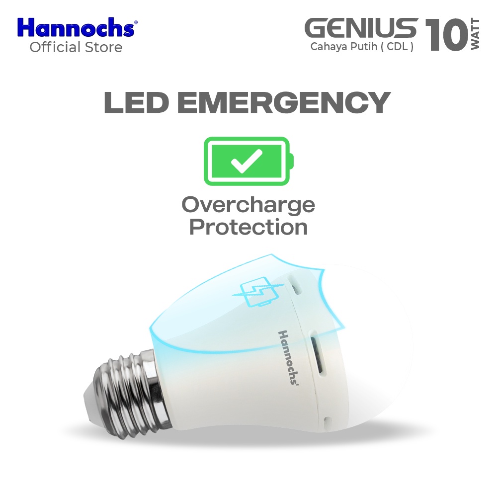 Hannochs Genius Emergency Bohlam LED CDL 10 Watt (10W)