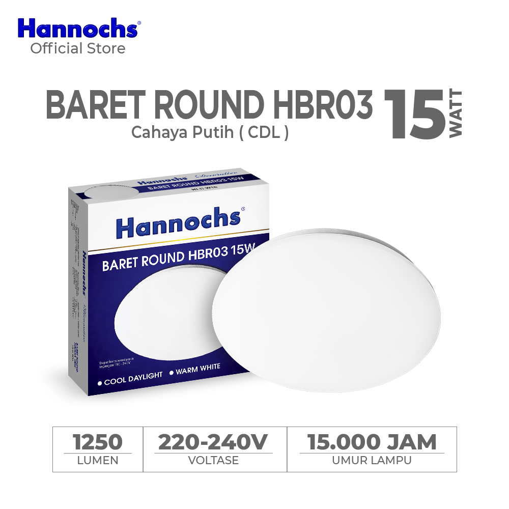 Hannochs HBR03 Mini Baret Round LED CDL 15 Watt (15W) Hannochs HBR03 Mini Baret Round LED CDL 15 Watt (15W)