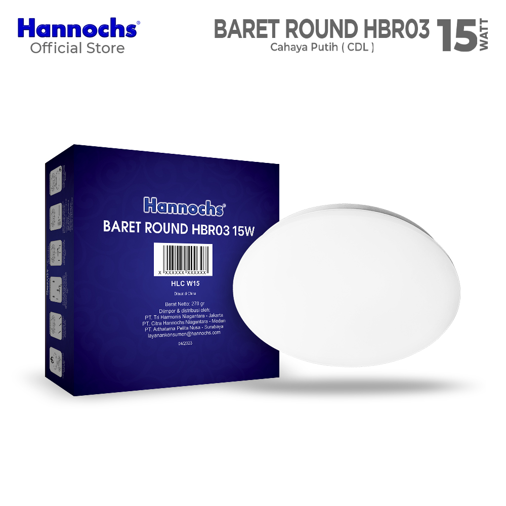 Hannochs HBR03 Mini Baret Round LED CDL 15 Watt (15W)