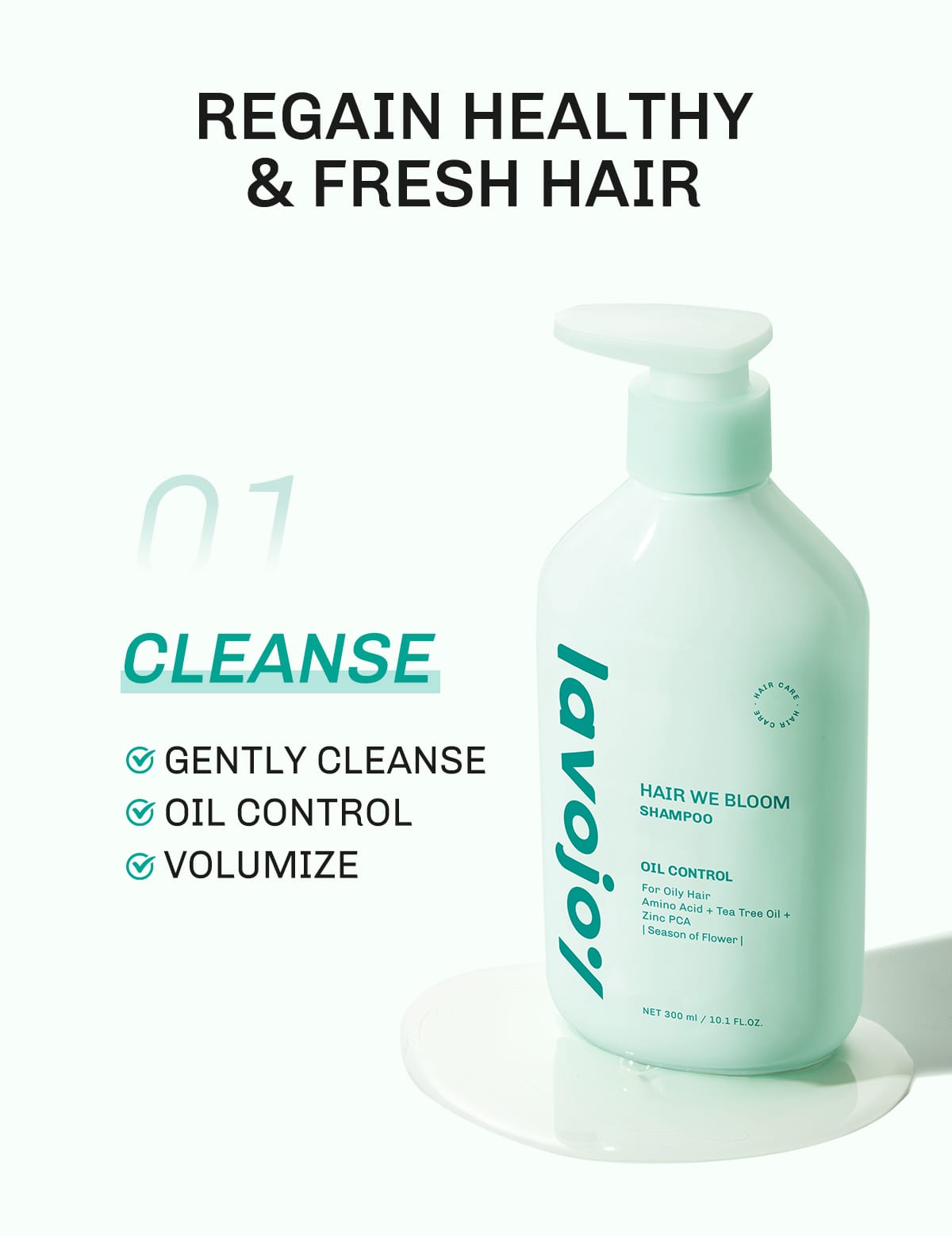 Lavojoy Hair We Bloom Shampoo 300ml - Oil Control (Season Of Flower)