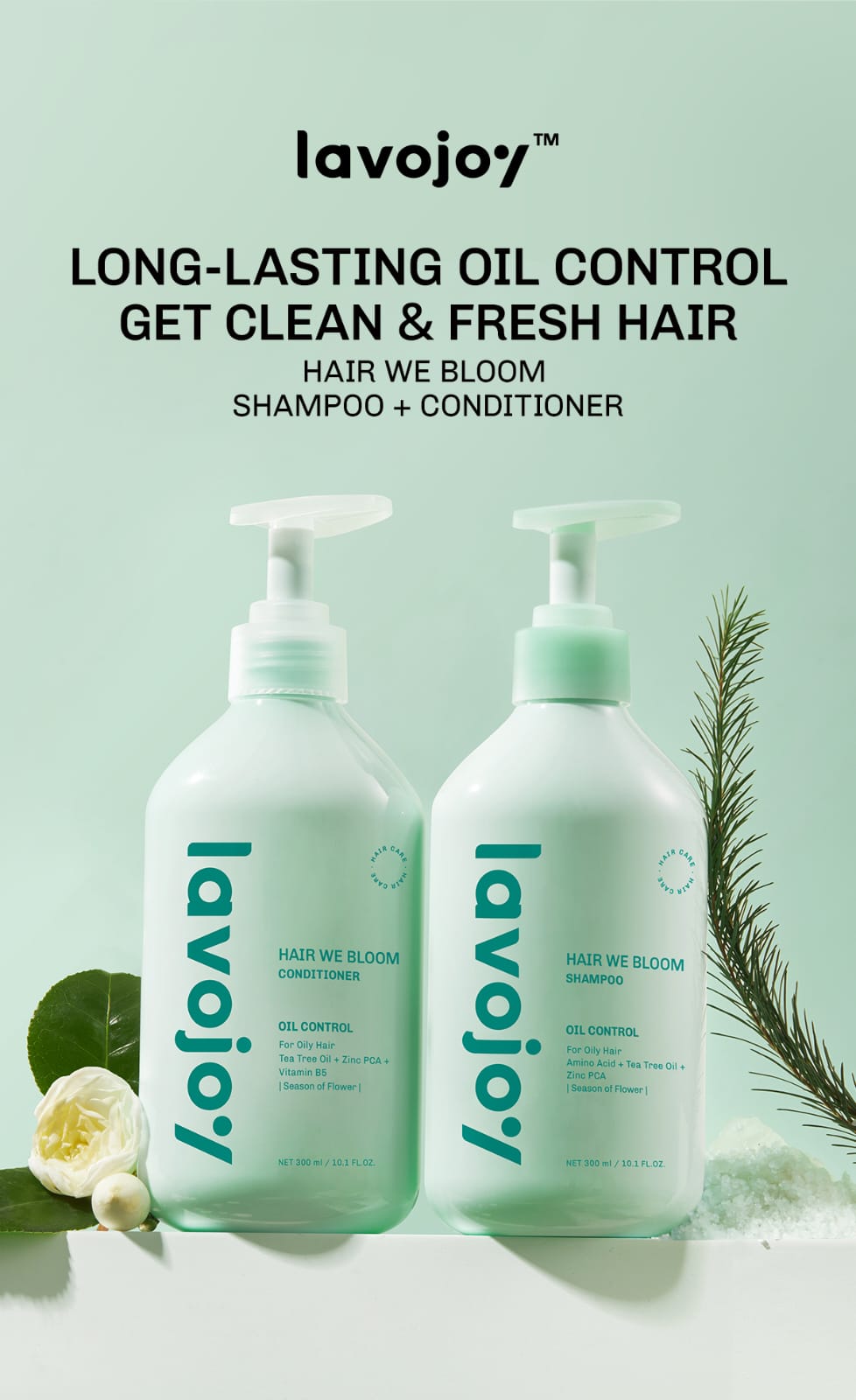 Lavojoy Hair We Bloom Shampoo 300ml - Oil Control (Season Of Flower)