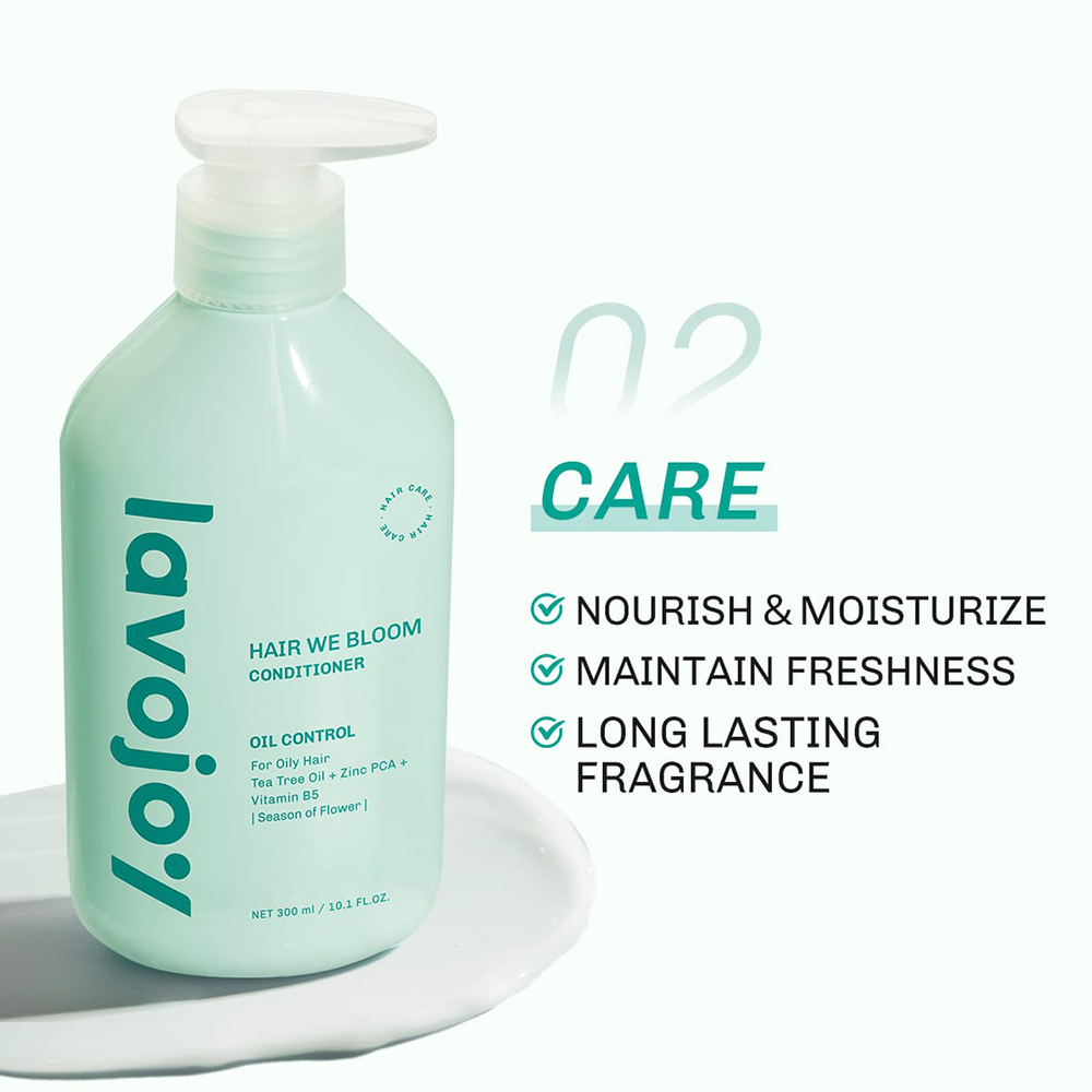 Lavojoy Hair We Bloom Conditioner 300ml - Oil Control (Season Of Flower)