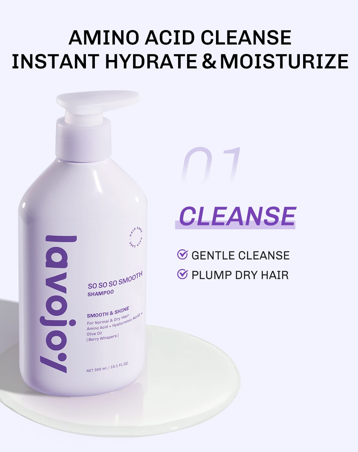 Lavojoy So So So Smooth Shampoo 300ml - Smooth & Shine (Berry Whispers)