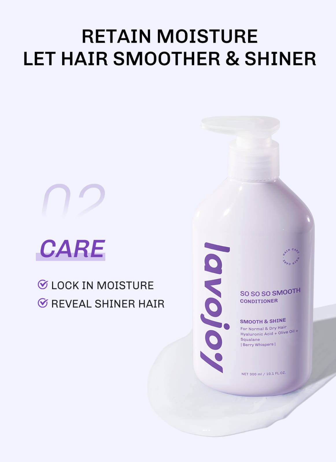 Lavojoy So So So Smooth Shampoo 300ml - Smooth & Shine (Berry Whispers)
