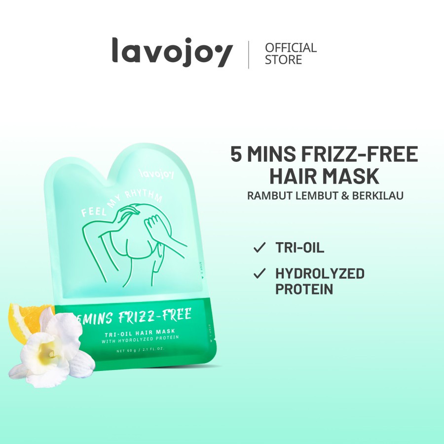 Lavojoy 5 Mins Frizz-Free Tri-Oil Hair Mask 60gr