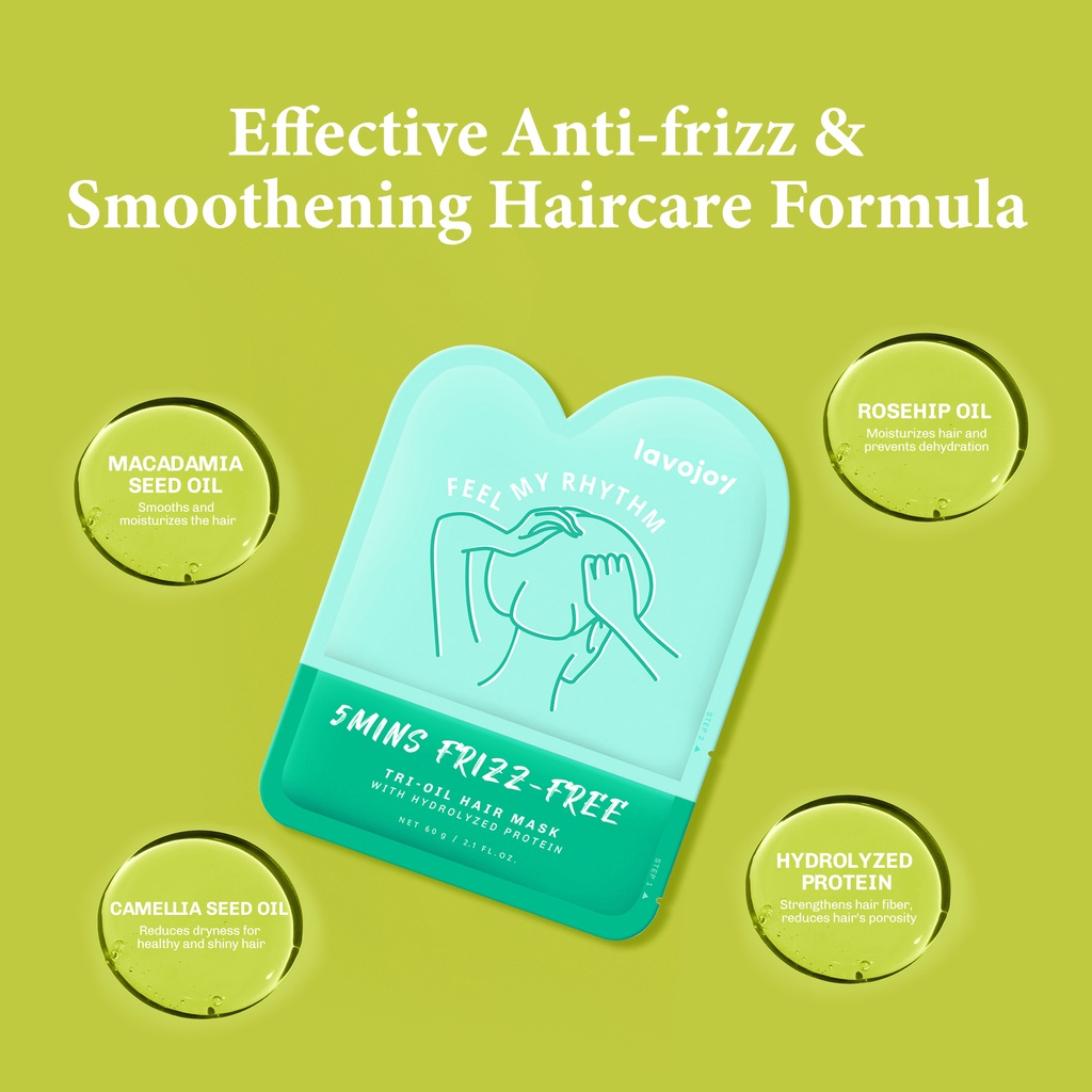 Lavojoy 5 Mins Frizz-Free Tri-Oil Hair Mask 60gr