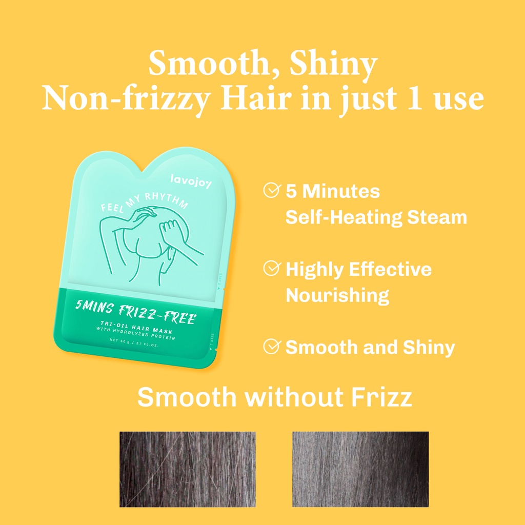 Lavojoy 5 Mins Frizz-Free Tri-Oil Hair Mask 60gr