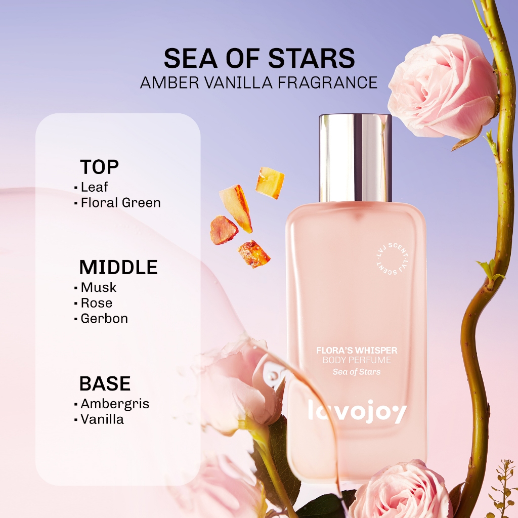 Lavojoy Flora's Whisper Body Perfume 45ml - Sea Of Stars *