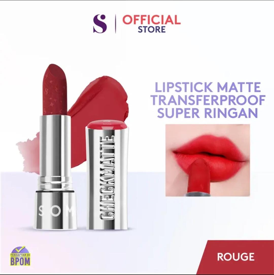Somethinc Checkmatte Transferproof Lipstick 3.8gr - 20 Rouge