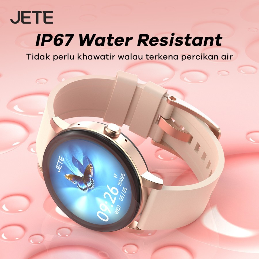 JETE Smartwatch - Aura Series Rosegold 1.3 inch