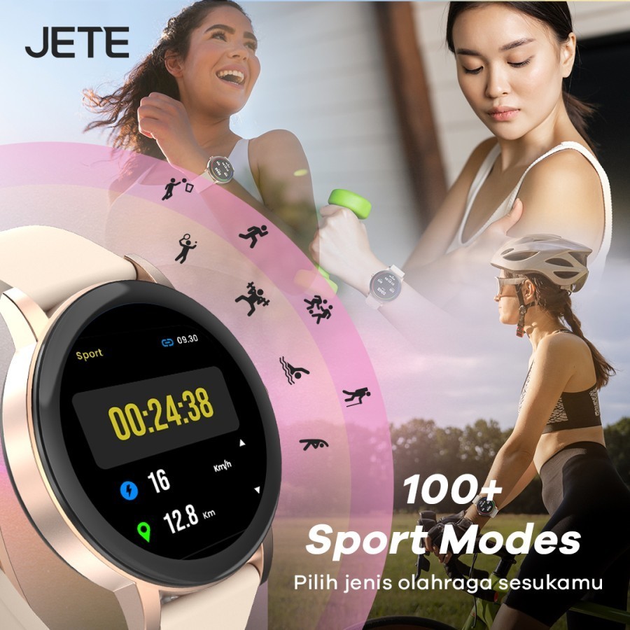 JETE Smartwatch - Aura Series Rosegold 1.3 inch