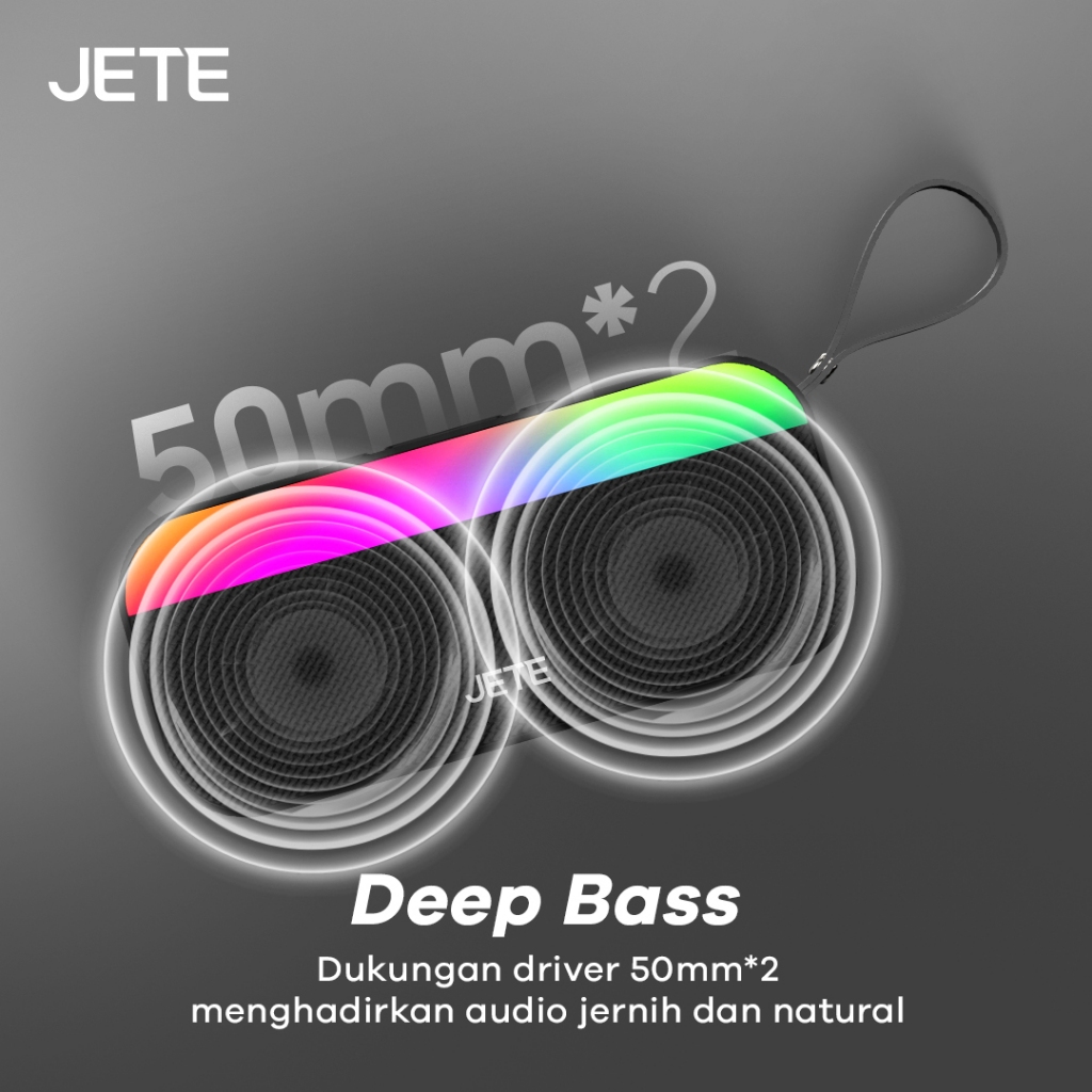 JETE Speaker Bluetooth - S101 Multi-color Ambient Light (10W)