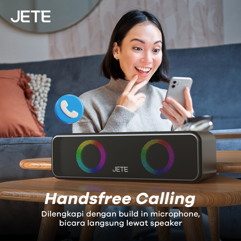 JETE Speaker Bluetooth - SM3 Black (6W)