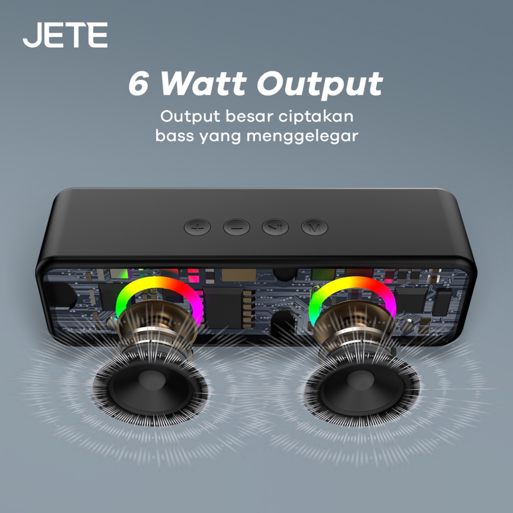 JETE Speaker Bluetooth - SM3 Black (6W)