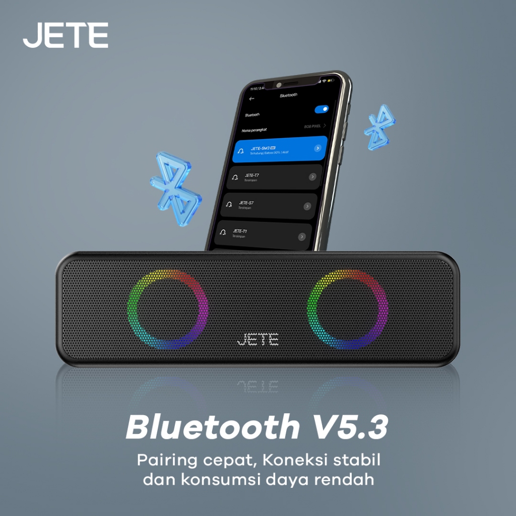 JETE Speaker Bluetooth - SM3 Black (6W)