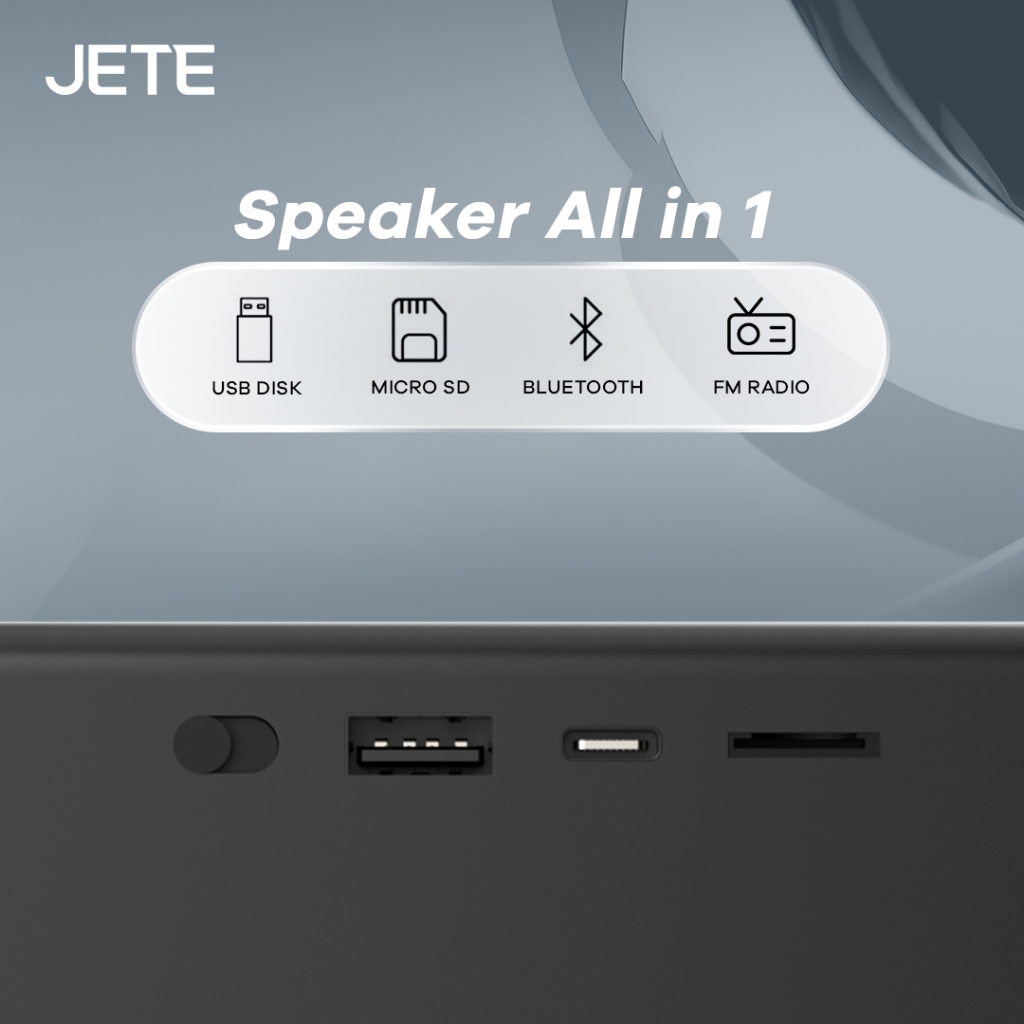 JETE Speaker Bluetooth - SM3 Black (6W)