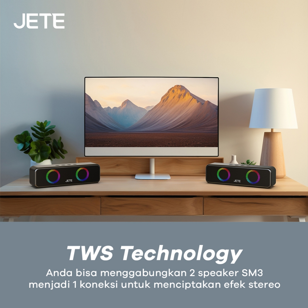 JETE Speaker Bluetooth - SM3 Black (6W)
