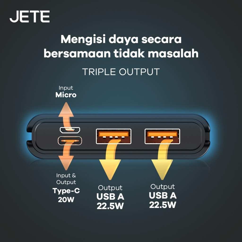 JETE Powerbank - C11 Series 10000 mAh