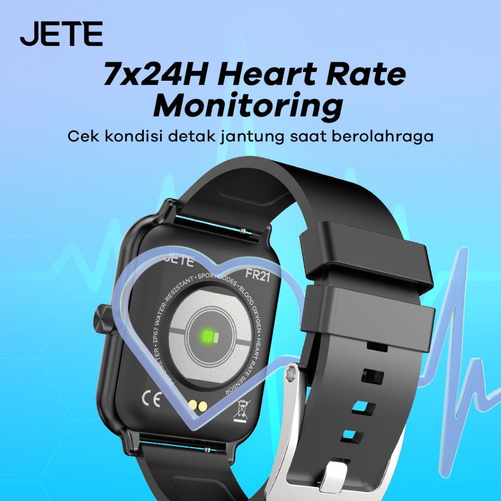 JETE Smartwatch - FR21 Series Black 1.83 inch