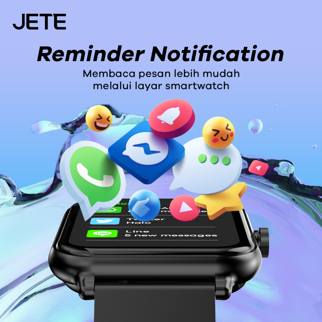 JETE Smartwatch - FR21 Series Black 1.83 inch