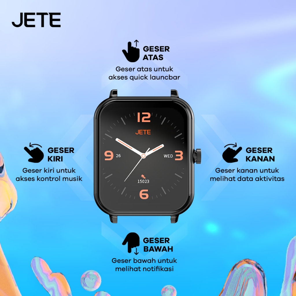 JETE Smartwatch - FR21 Series Black 1.83 inch